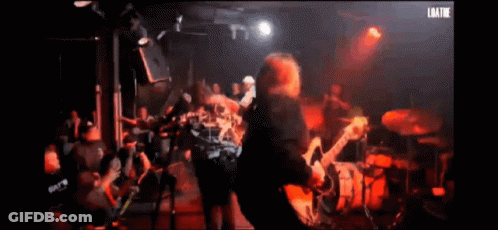 Man Playing Guitar With Date GIF