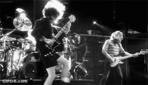 Man Playing Guitar With Pearl Drum GIF