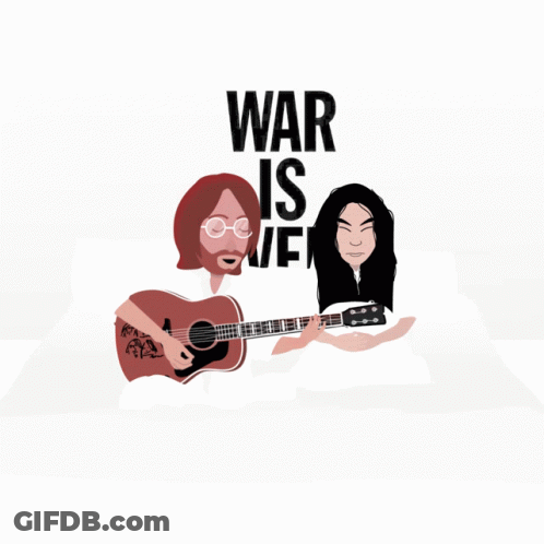 Man Playing Guitar Woman Holding Guitar War Is Wife GIF