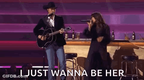Man Playing Guitar Woman Singing GIF