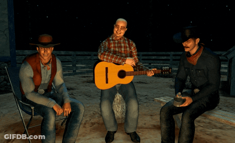 Man Playing Guitar Yodelayee GIF