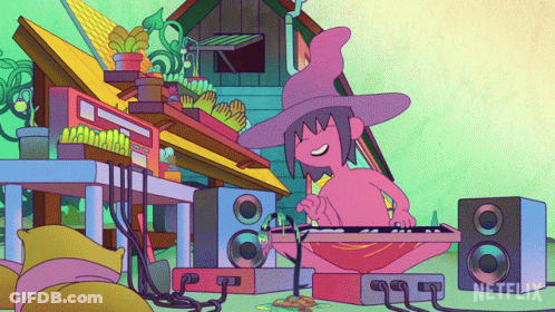Man Playing Keyboard With Netflix Logo GIF