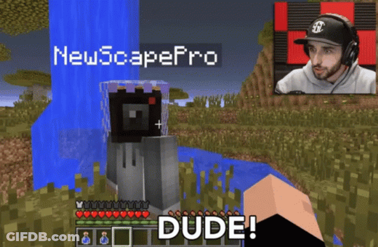 Man Playing Minecraft Suh Dude GIF