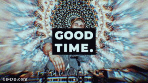 Man Playing Music Saying Good Time GIF
