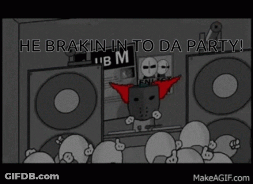 Man Playing Music With He Brakin In To Da Party GIF