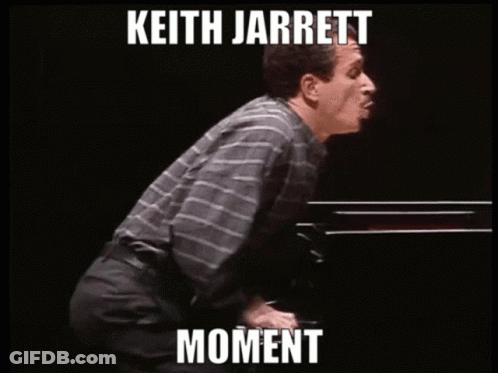 Man Playing Piano Keith Jarrett Moment GIF