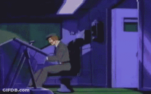 Man Playing Piano With Lizard Saying Get Outta Here GIF