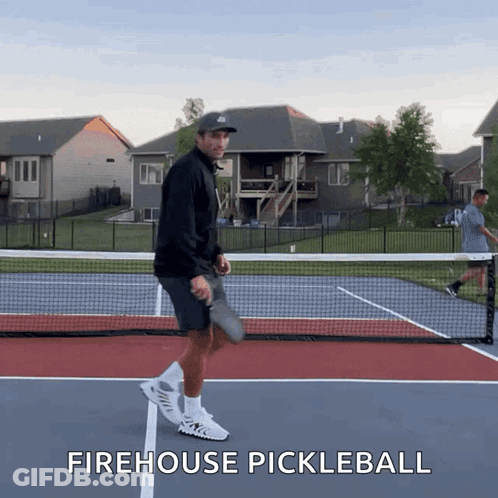 Man Playing Pickleball Firehouse Pickleball GIF