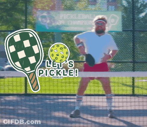 Man Playing Pickleball GIF