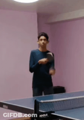 Man Playing Ping Pong GIF