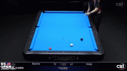 Man Playing Pool On Diamond Table GIF
