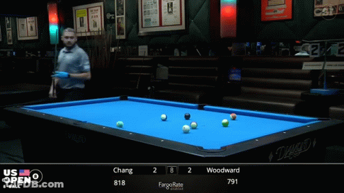 Man Playing Pool Scoreboard Chang 2 Woodward 781 GIF