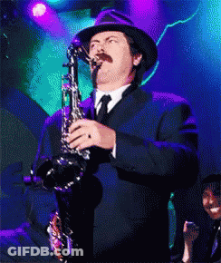 Man Playing Saxophone GIF