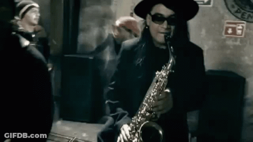 Man Playing Saxophone GIF