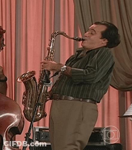 Man Playing Saxophone GIF
