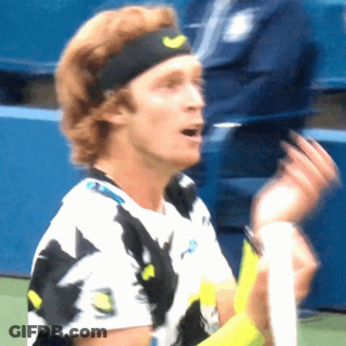 Man Playing Tennis Duty Free Sign GIF