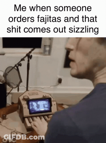 Man Playing Video Game On Homemade Keyboard GIF