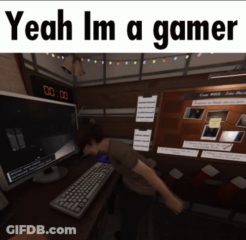 Man Playing Video Game Saying Yeah Im A Gamer GIF