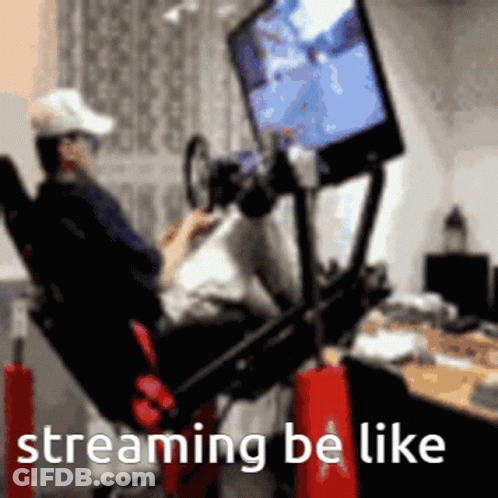Man Playing Video Game Streaming Be Like GIF