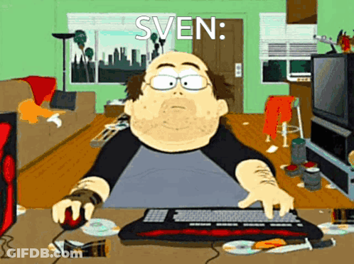 Man Playing Video Game Sven GIF