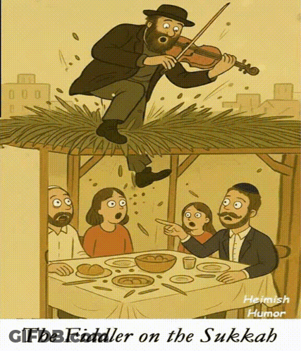 Man Playing Violin The Fiddler On The Sukkah GIF