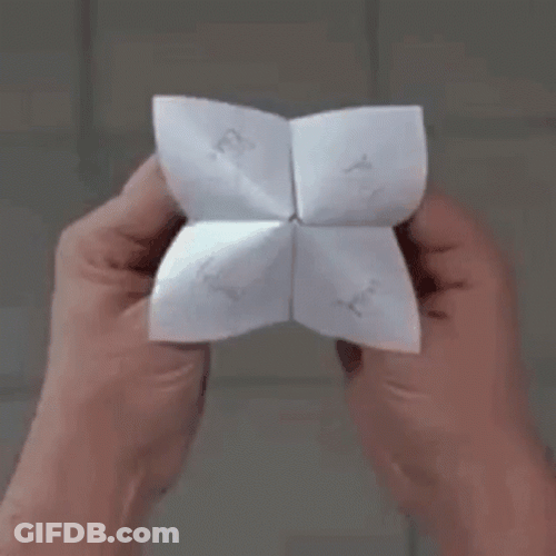 Man Playing With Paper GIF