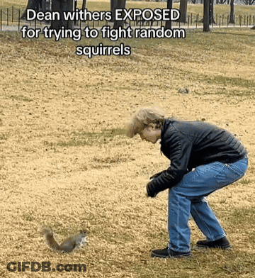 Man Playing With Squirrel Dean Withers Exposed GIF