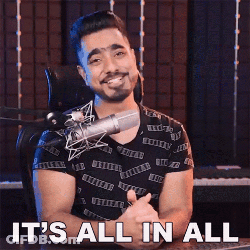 Man Podcasting It Is All In All GIF