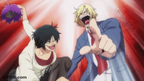 Man Pointing At Another Man With Open Mouth GIF