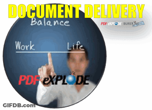 Man Pointing At Balance On Blue Board GIF