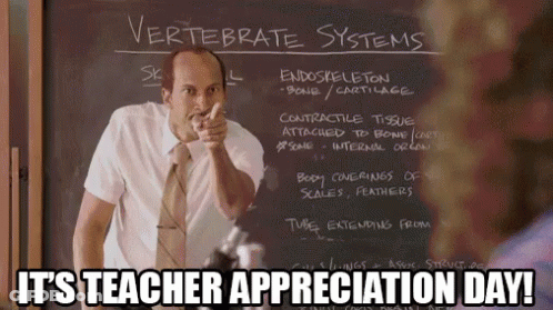 Man Pointing At Blackboard Teacher Appreciation GIF