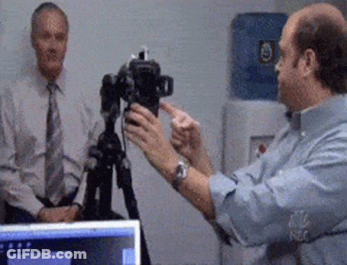 Man Pointing At Camera Another Man Watching GIF