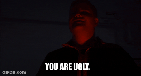 Man Pointing At Camera Saying You Are Ugly GIF