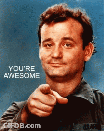 Man Pointing At Camera Saying You're Awesome GIF