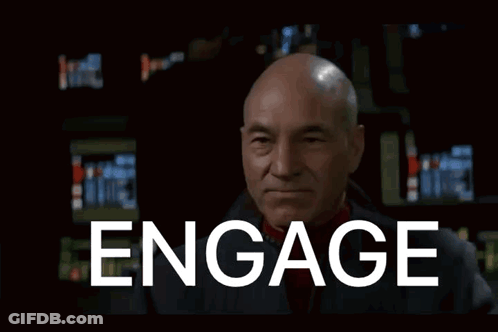 Man Pointing At Engage On Screen GIF
