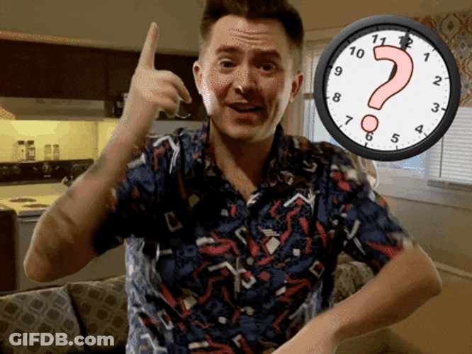 Man Pointing At His Watch Time Is More GIF
