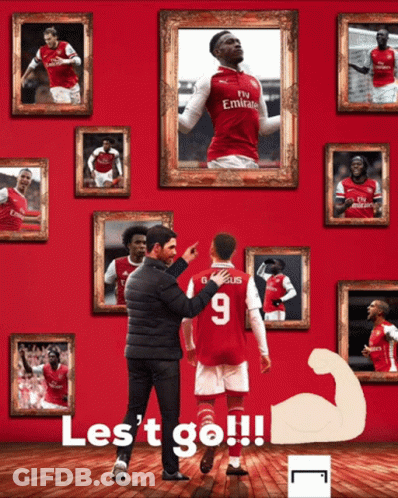 Man Pointing At Soccer Player Number 9 GIF
