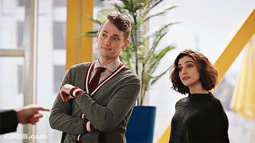 Man Pointing At Woman GIF