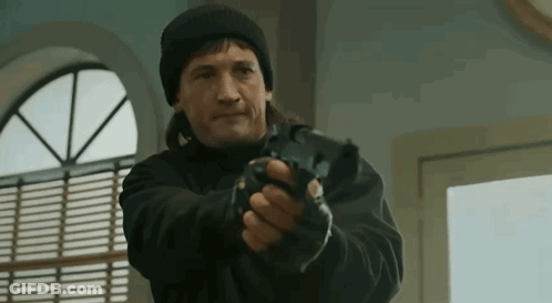 Man Pointing Gun At Camera GIF