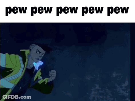 Man Pointing Gun At Police Officer Pew Pew GIF
