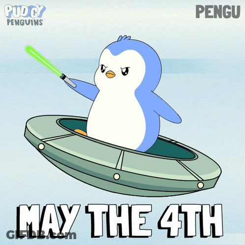 Man Pointing Saying May The 4Th Be With You GIF
