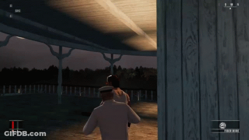Man Pointing Shotgun In Video Game GIF