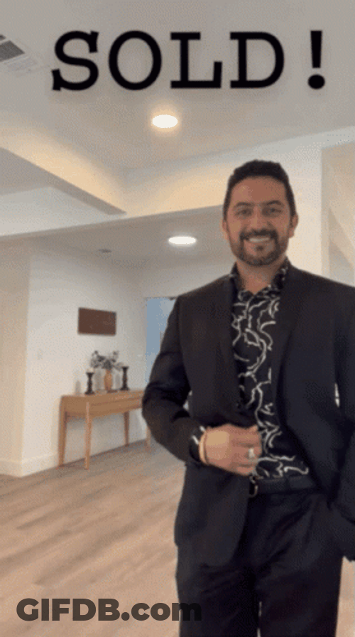 Man Pointing Sold GIF