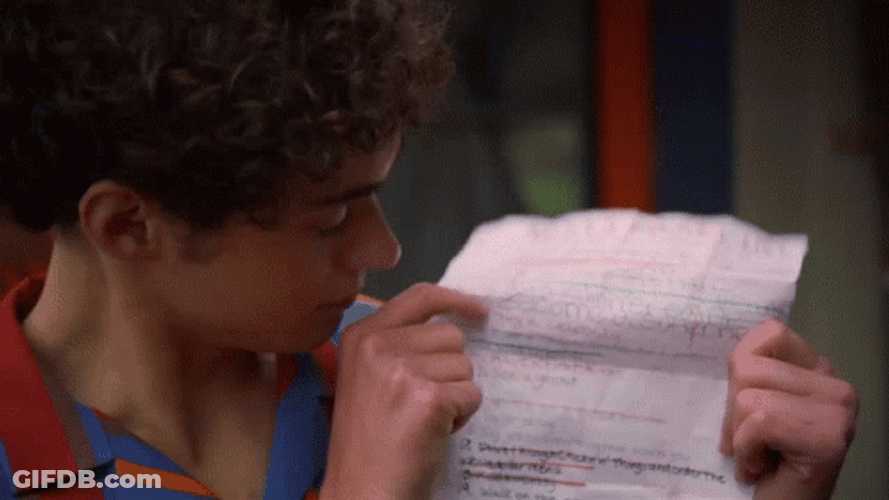 Man Pointing Text In A Paper GIF