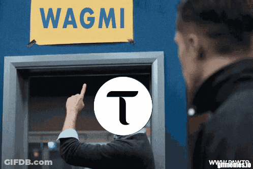 Man Pointing To Wagmi Sign GIF