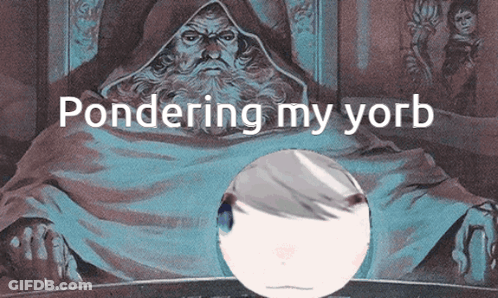 Man Pondering My Yorb GIF
