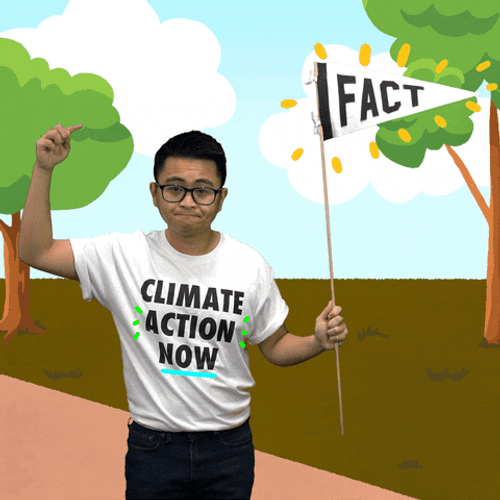 Man Ponting Fact About Climate Change GIF