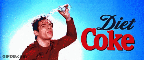 Man Pouring Diet Coke GIF