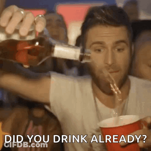 Man Pouring Red Cup Did You Drink Already GIF