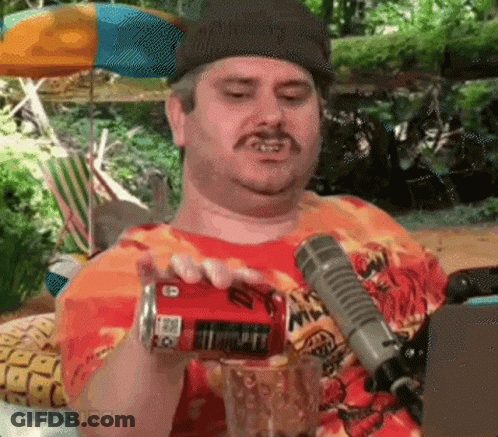 Man Pouring Soda Into Glass GIF